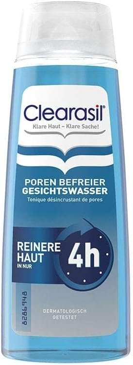 Clearasil, Deep Pore Cleanser, 200ml, Liquid, Salicylic Acid, Skin Toner, Pore Cleaner, Acne Treatment, Skin Care, Blackhead Face Wash, Regenerates Skin In 4 Hours, Spot Treatments, Skin Care