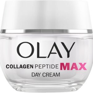 Olay Collagen Peptide MAX Face Moisturiser Day Cream, Skincare Niacinamide 99% Purity & +50% Glycerin Anti Aging Menopausal Skin Care: Strengthens, Restores, Hydrates, 50ml vs Collagen Day Cream