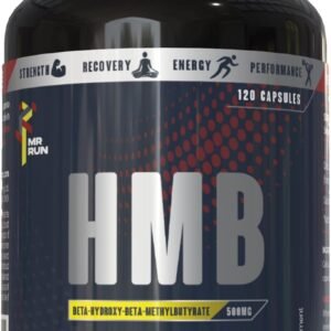 Mr Run’s HMB – Muscle Strength & Fitness, 1000mg per Serving – Protect from Muscle Loss During Calorie Cutting, Ageing or Inactivity – 120 Capsules, 60 Servings