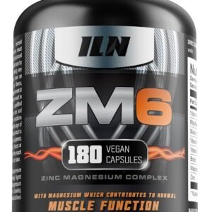 ZM6 – High Strength Zinc Magnesium Supplement – Zinc and Magnesium Tablets for Normal Muscle Function – Zinc Magnesium Booster – 180 Vegetarian Capsules