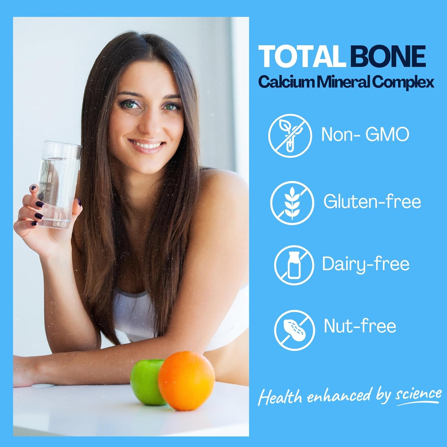 Total Bone® Calcium Magnesium Zinc & Vitamin D3 Supplement – 180 Vegetarian Tablets – 3 Month Supply High Strength Osteo Tablets – Strong Bones & Teeth – Calcium Mineral Complex - Image 5