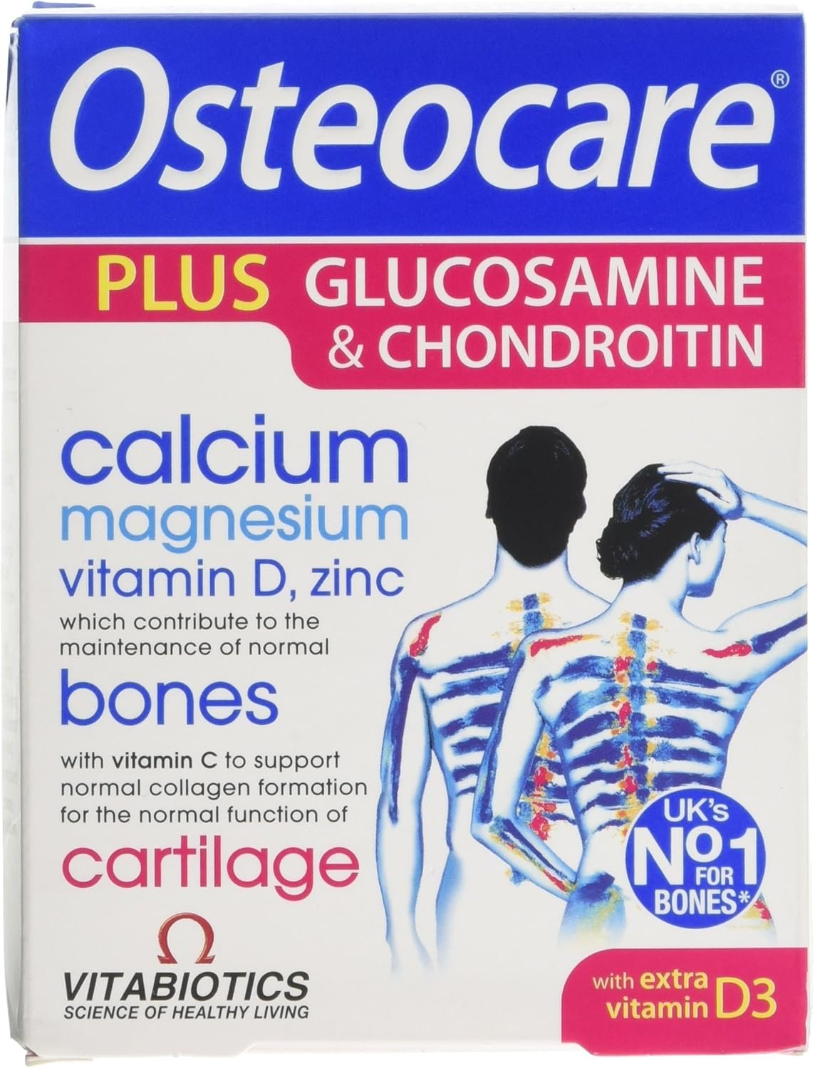 Osteocare 60 Vitabiotics Glucosamine and Chondroitin Tablets